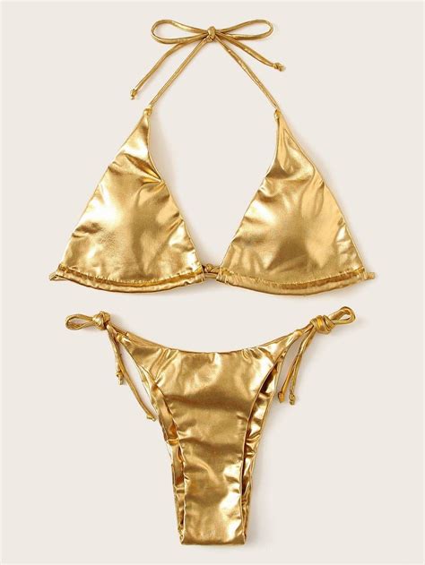 dior triangel bikini|Bikini Top Gold.